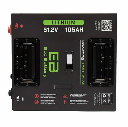 Club Car DS Eco Lithium 51v 105Ah Battery Bundle Thru Hole